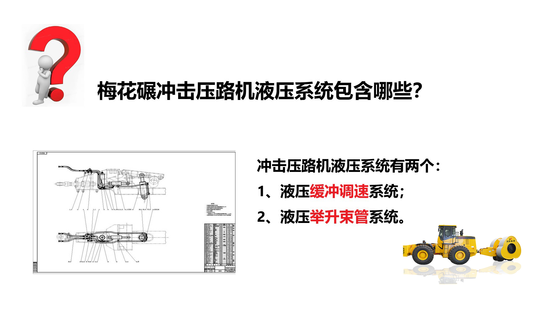 沖擊碾液壓系統(tǒng)有哪些？作用是什么？